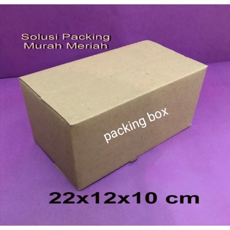 

karton/dus UK.22x12x10cm.single wall.luar polos dalem ada tulisan/gambar