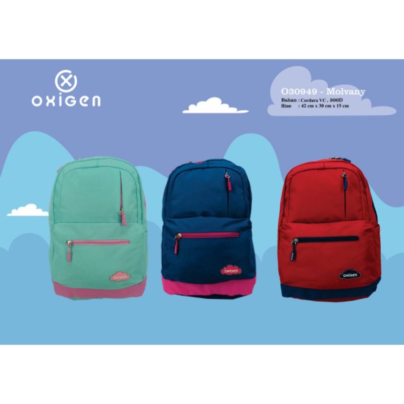 Tas ransel sekolah merk "Oxigen" original murah