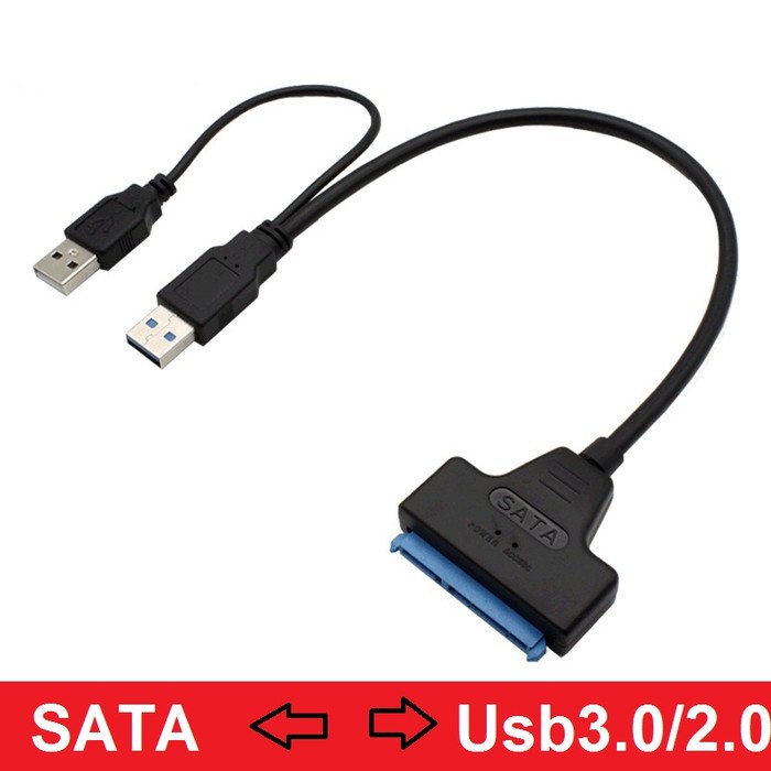 Adapter Converter Hard Disk SATA to USB3.0/2.0 untuk HDD 2.5Inch SSD