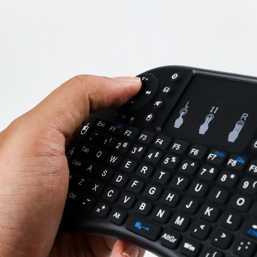 Mini Keyboard &amp; Mouse Wireless 2.4GHz dengan Touch Pad