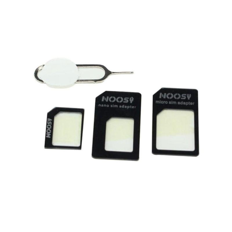 Cre 4 In 1 Adapter Konverter Nano Sim Card Ke Micro Standard Untuk Iphone Samsung 4g Lte Usb Wireless Router