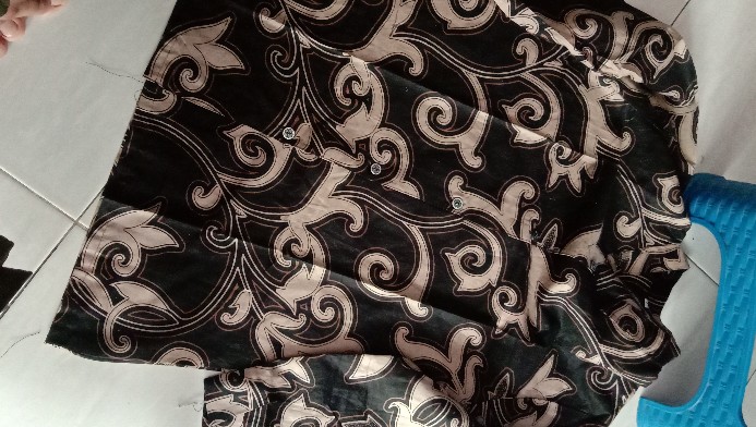 Tey-17 Batik Wanita Asj Sa Hrb026 Kenongo Kemeja Tosca Pendek