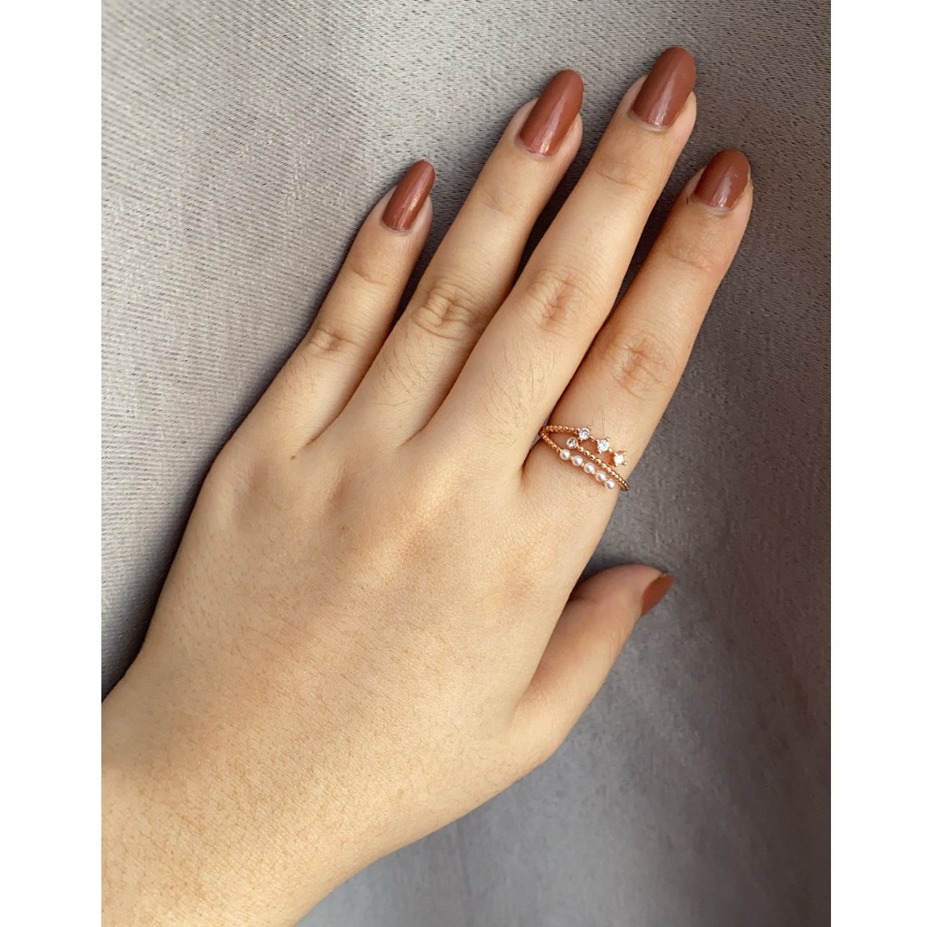 Cincin Korea Gold Plated Sangat cakep elegan CA004 Free Size Open Ring Lapis Emas