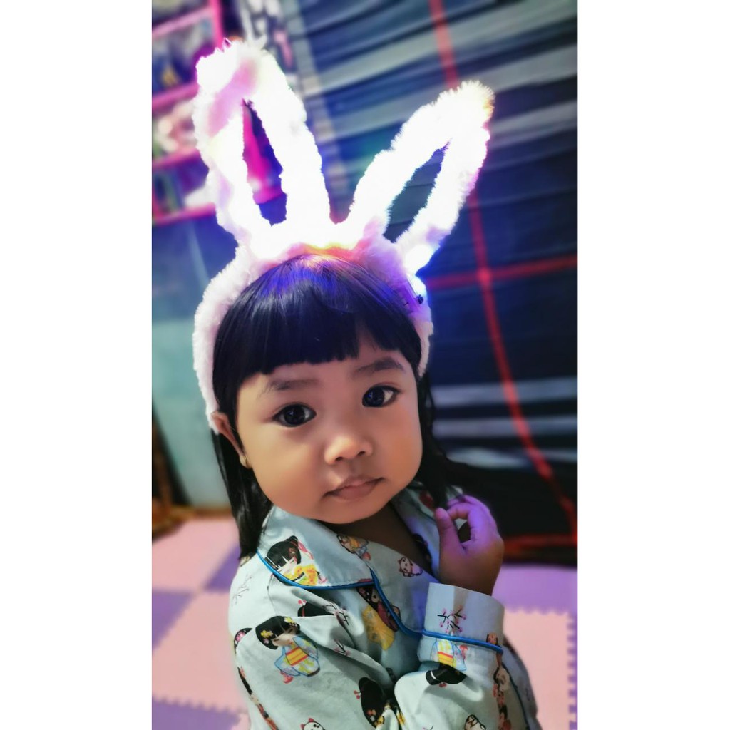 BANDO ANAK KUPING KELINCI PLUS LED TERMURAH