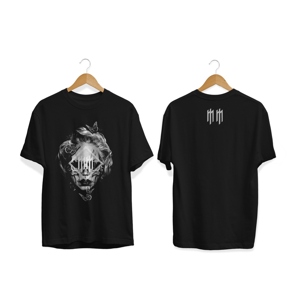 T'SHIRT BAJU KAOS MUSIK BAND MARILYN MANSON PREMIUM DISTRO KATUN 24S SABLON PLASTISOL