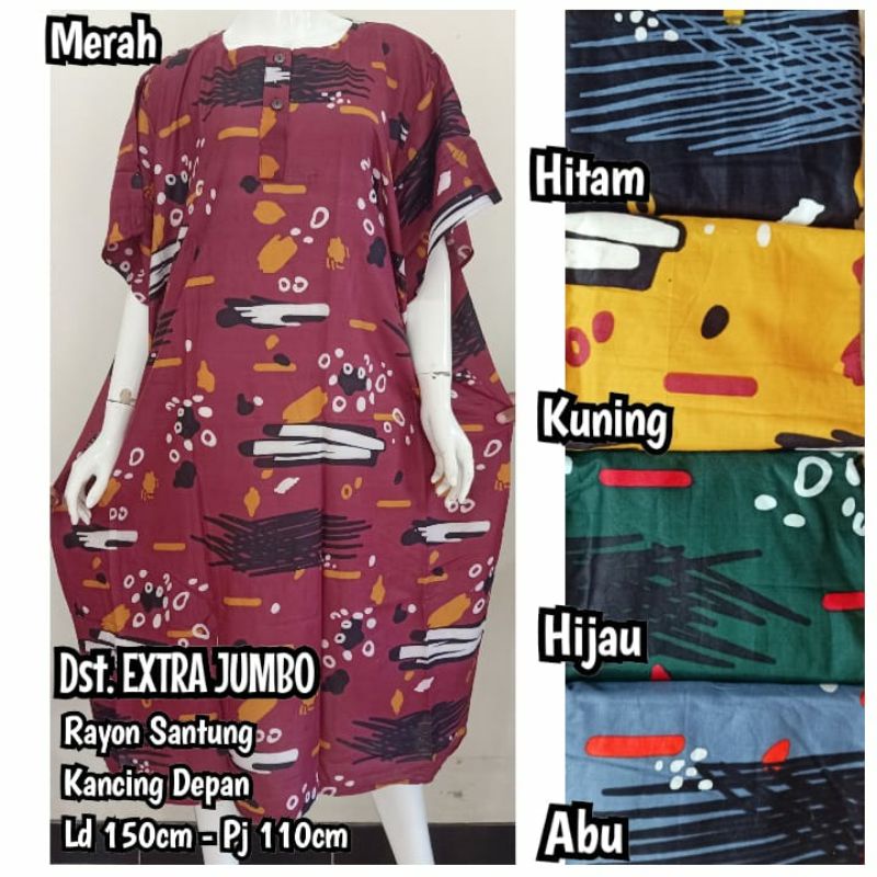 Daster Rayon Super Jumbo Ld 150 / Baju Tidur Wanita L5