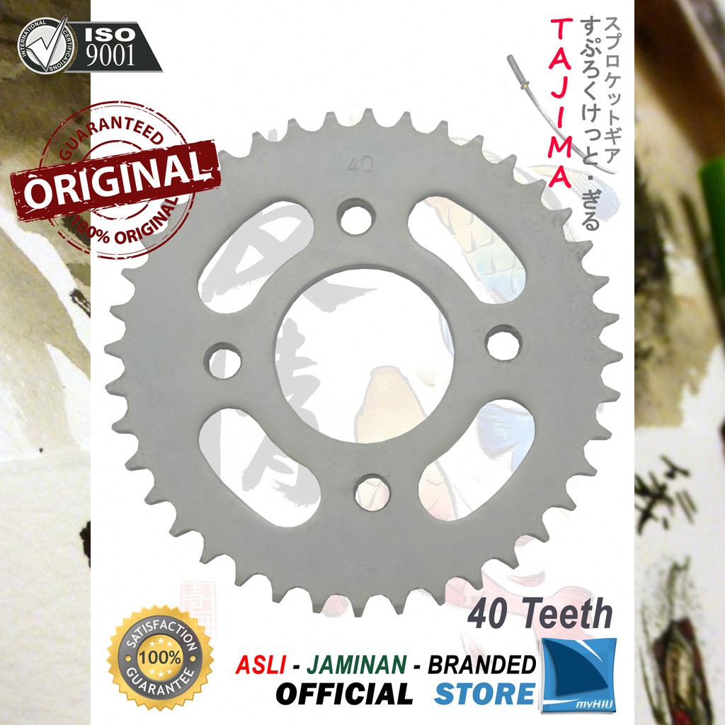 Gigi Tarik 40T ~ 47T HONDA Verza / Sonic 150R Gir Belakang - Rear Sprocket Gear TAJIMA