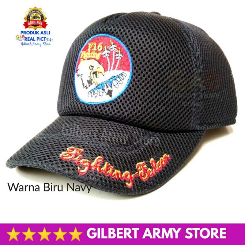 Topi Pesawat Sukhoi Angkatan Udara Topi Tni Au Grosir Topi Militer Tni Bahan Jala Jaring Murah