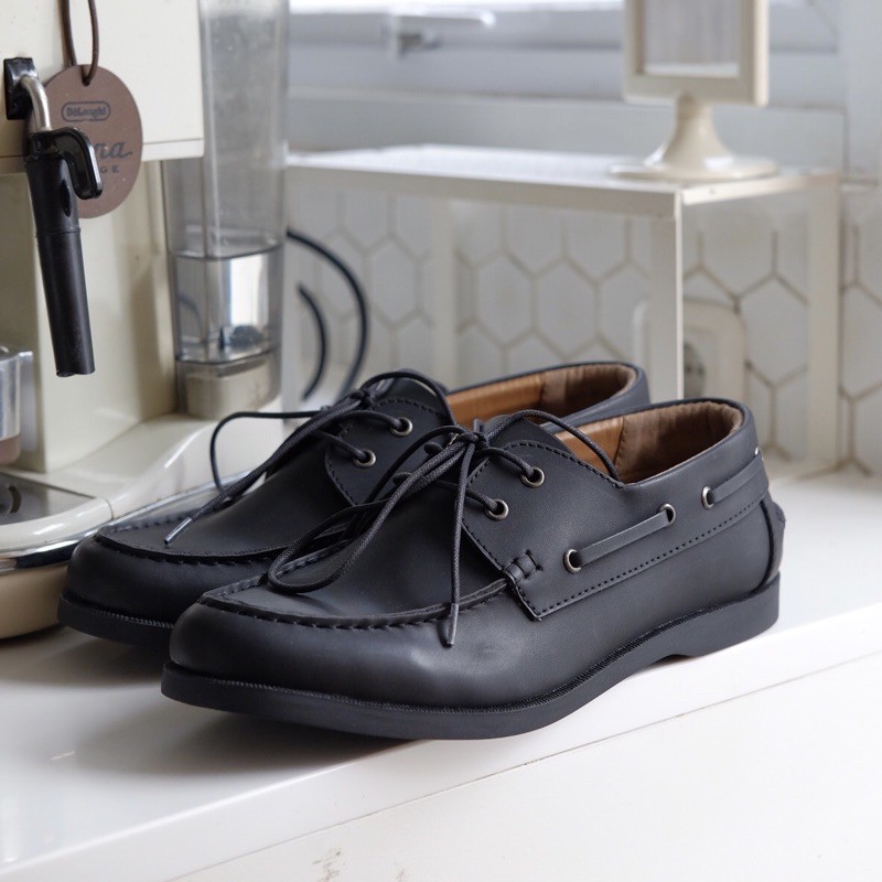 Clinsy Black by OXWALKER sepatu pria formal casual kerja