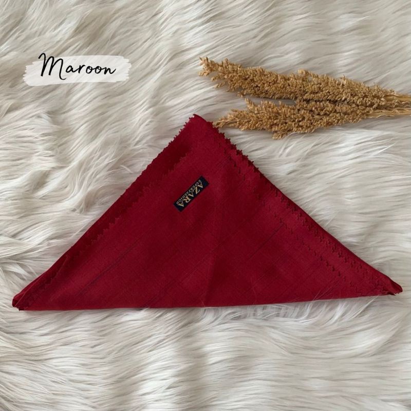 Jilbab SANDI MORSE LC azara voal waffel lasercut terbaru kerudung segiempat murah grosir terbaru-Sanmor Maroon