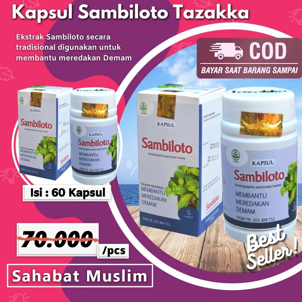 

Kapsul Sambiloto Tazakka Kapsul Herbal Atasi Gula Demam Tinggi