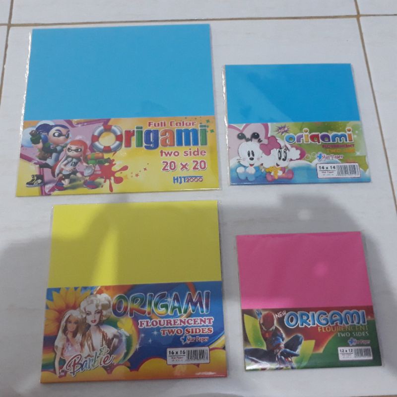 

ORIGAMI KERTAS LIPAT 2 SISI Super Color