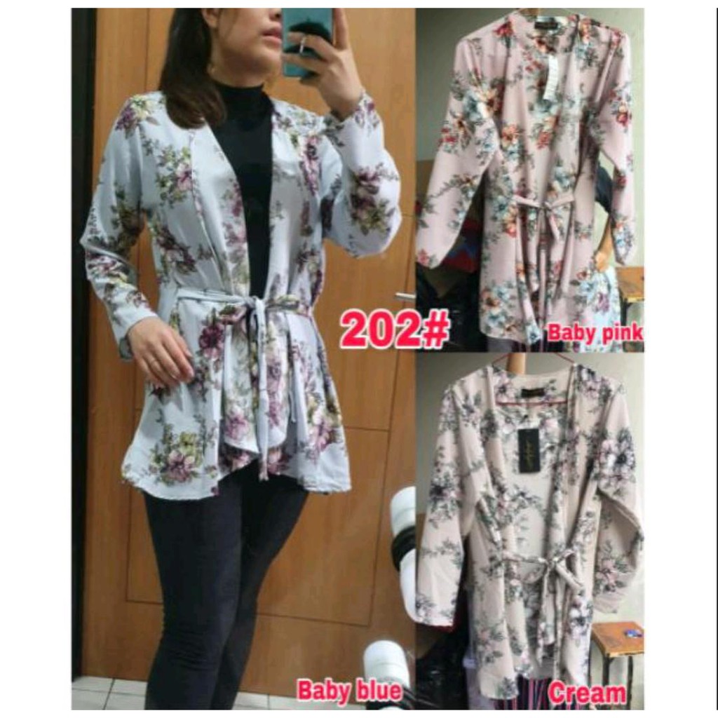 202# cardigan flower/OUTER WANITA/CASUAL FASHION