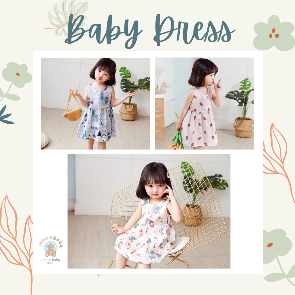 MBSS - DRESS ROSIE KATUN dress anak IMPOR/dress anak perempuan/PRINTED DRESS/dress 100% KATUN PREMIUM QUALITY - DS5