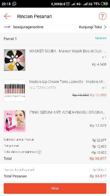 [PINK] SERUM ANTI ACNE HANASUI ORIGINAL BPOM BY JAYA