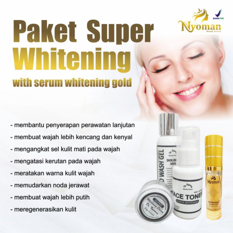 Paket Super whitening + Serum Nyoman Skincare
