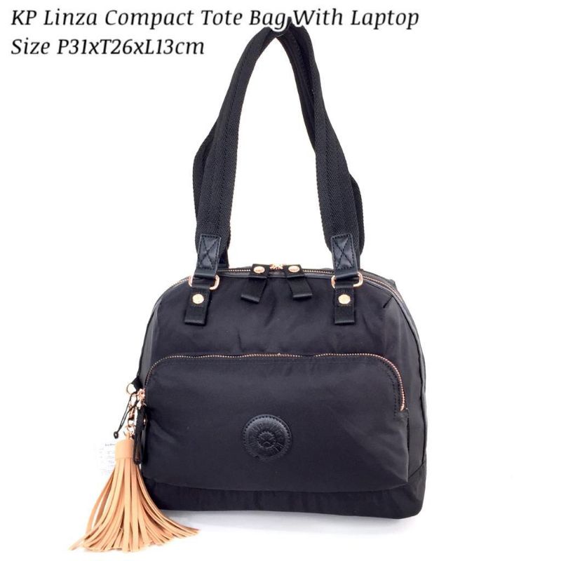 Kipling Linza Compact Tote Bag With Laptop Protection tas totebag original authentic asli