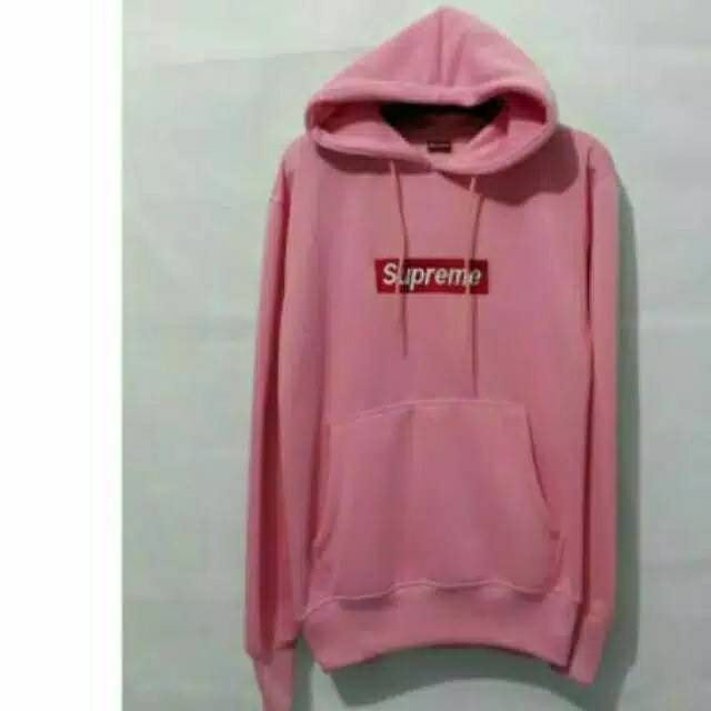 Promo .....Real pick Hoodie supreme pink pria wanita m l xL xxlL xxxl xxxxl xxxxxl
