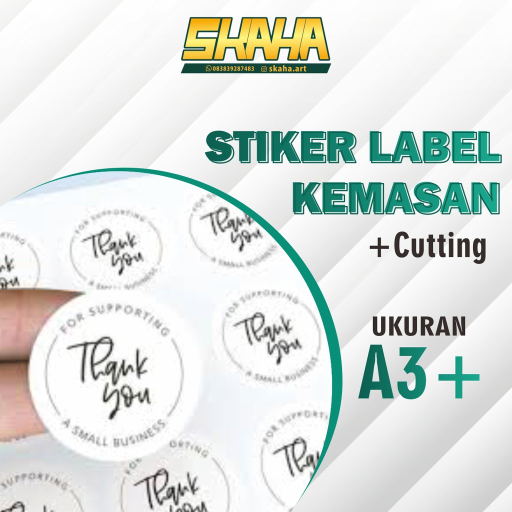 

Cetak Label Stiker Bontak A3 Glosy / HVS (Print + Cutting)