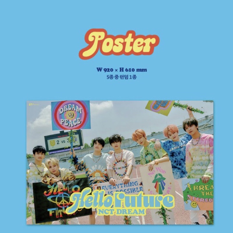 rolled poster hello future nct dream