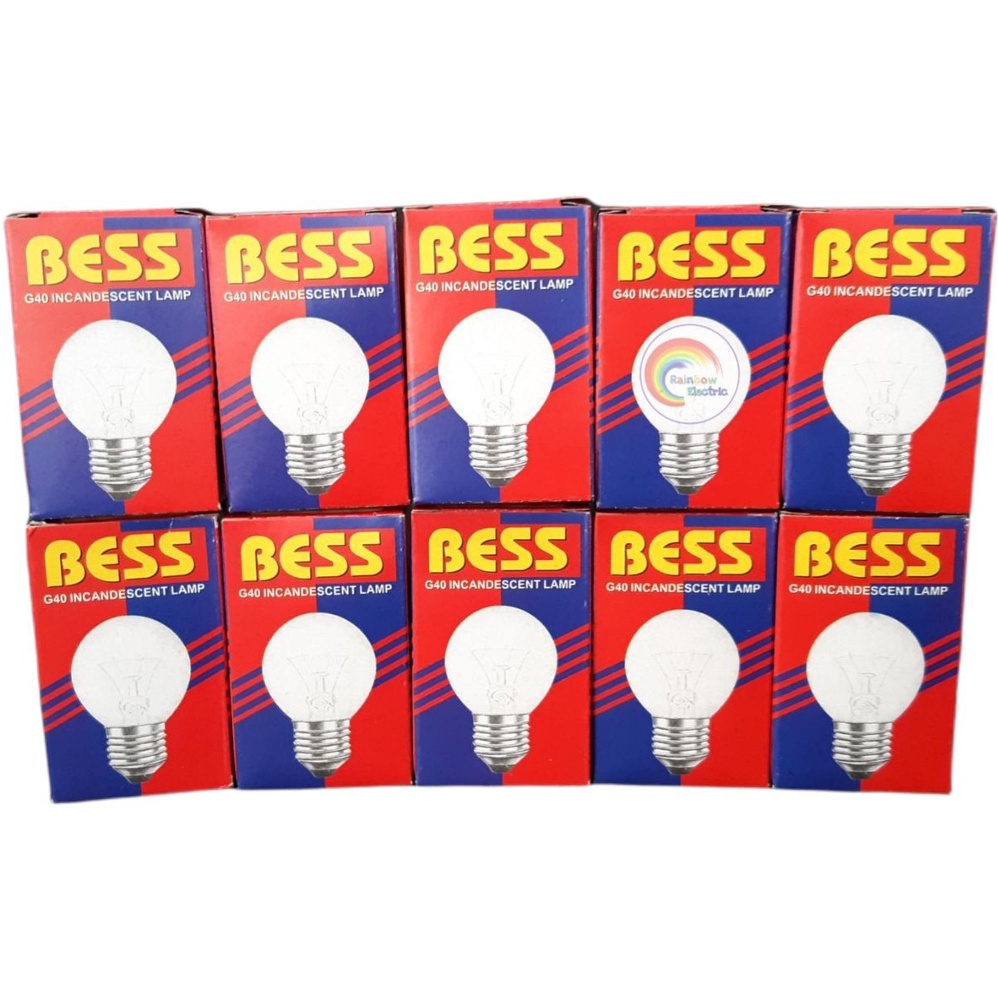 Paket 10 Pcs Bess Lampu Pijar 5 Watt G40 - Cahaya Kuning