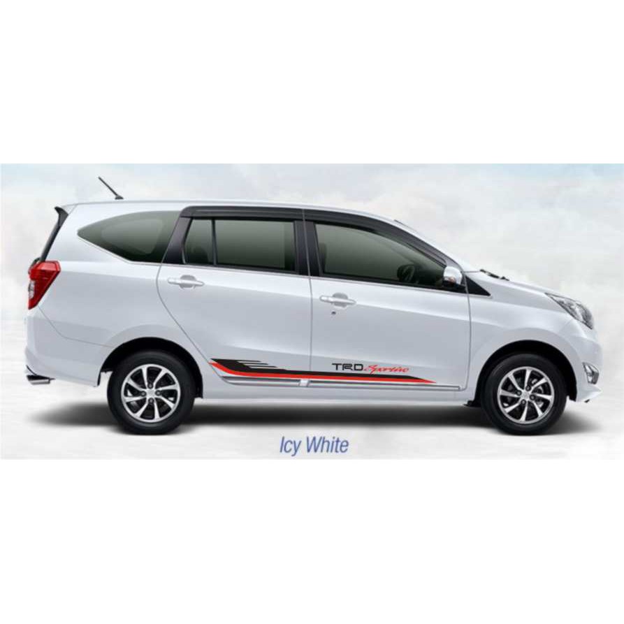  stiker  mobil  calya  sigra avanza xenia lis trd sportivo 