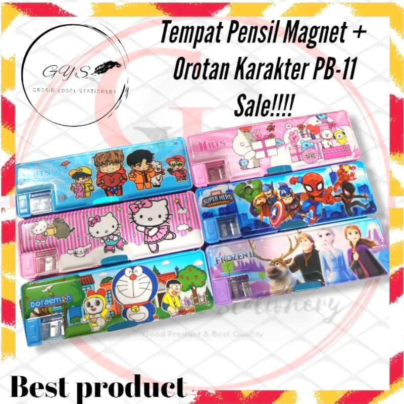 

Tempat Pensil Magnet+ Orotan(Pcs)/Pensil Case/Kotak Pensil/Tepak Magnet Karakter PB-11