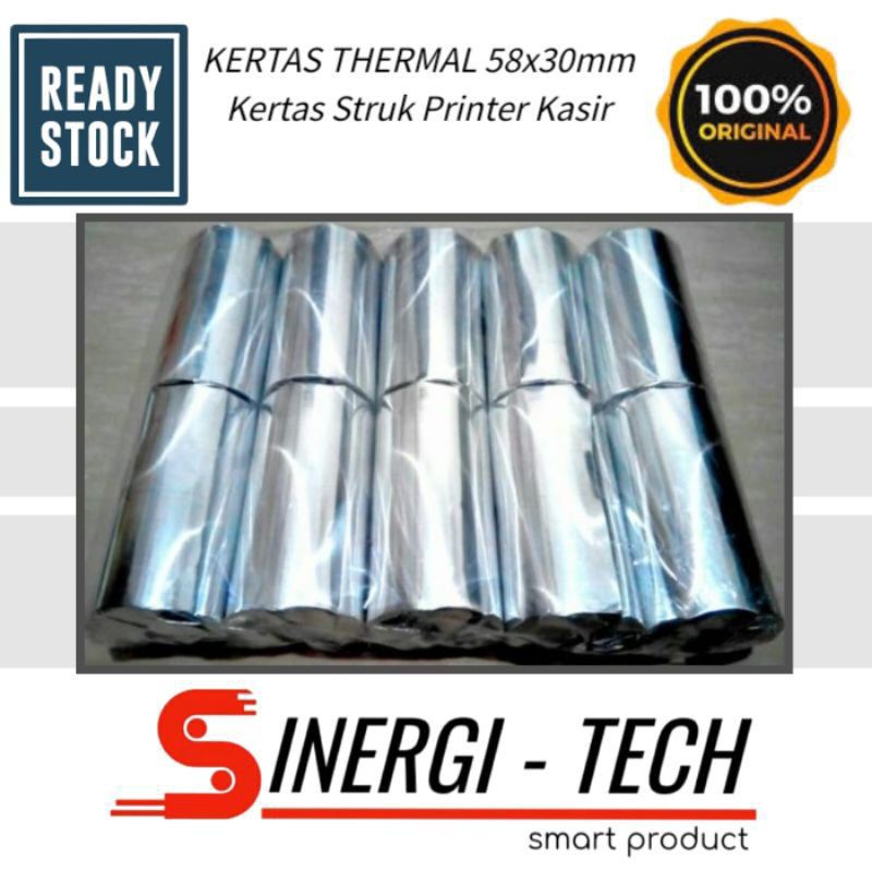 

KERTAS THERMAL 58mm 58x30 CETAK STRUK KASIR