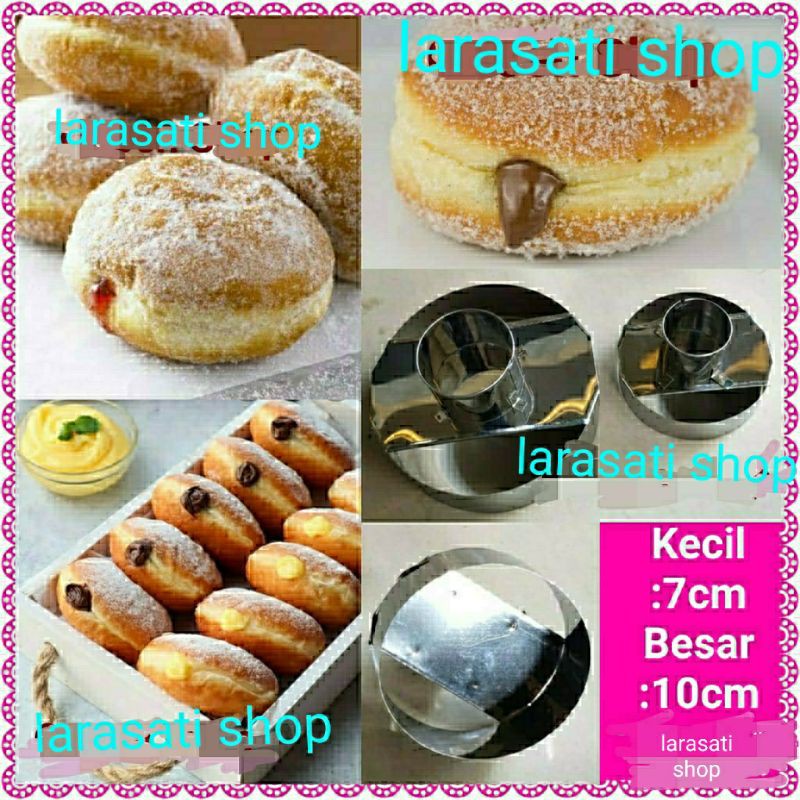 Cetakan Donat Polos/Bomboloni Stainless