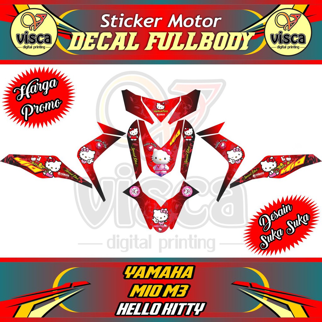 25 Inspirasi Keren Stiker Motor Mio M3 Hello Kitty 