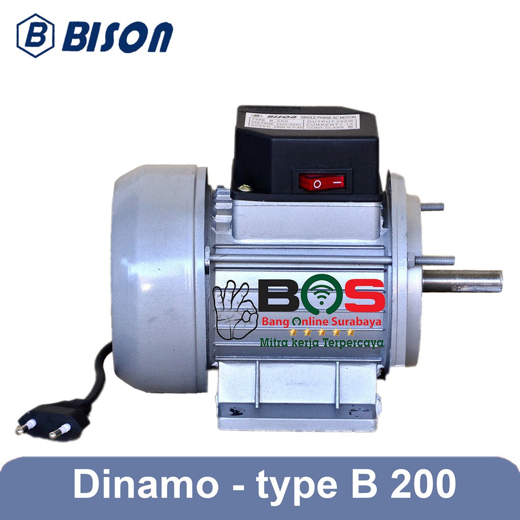 Dinamo Motor Mesin Parutan Portable Listrik Bison B-200 B200 B 200