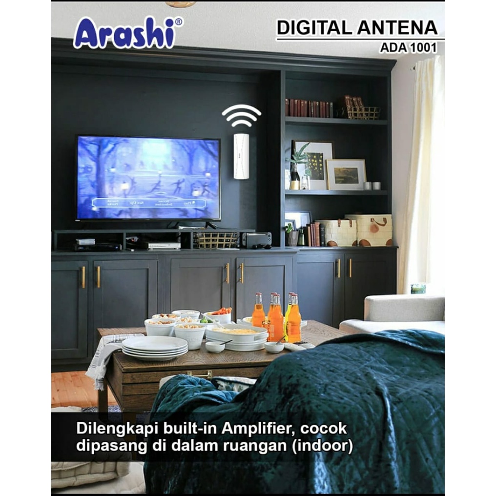 Arashi Antena TV Digital Indoor Outdoor - ADA 1001