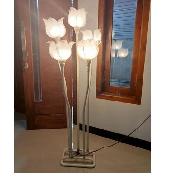 Wow Murah Meriah.. set standing lampu dekorasi bunga tulip