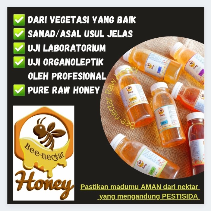 

Raw Honey Madu Murni Asli Nektar