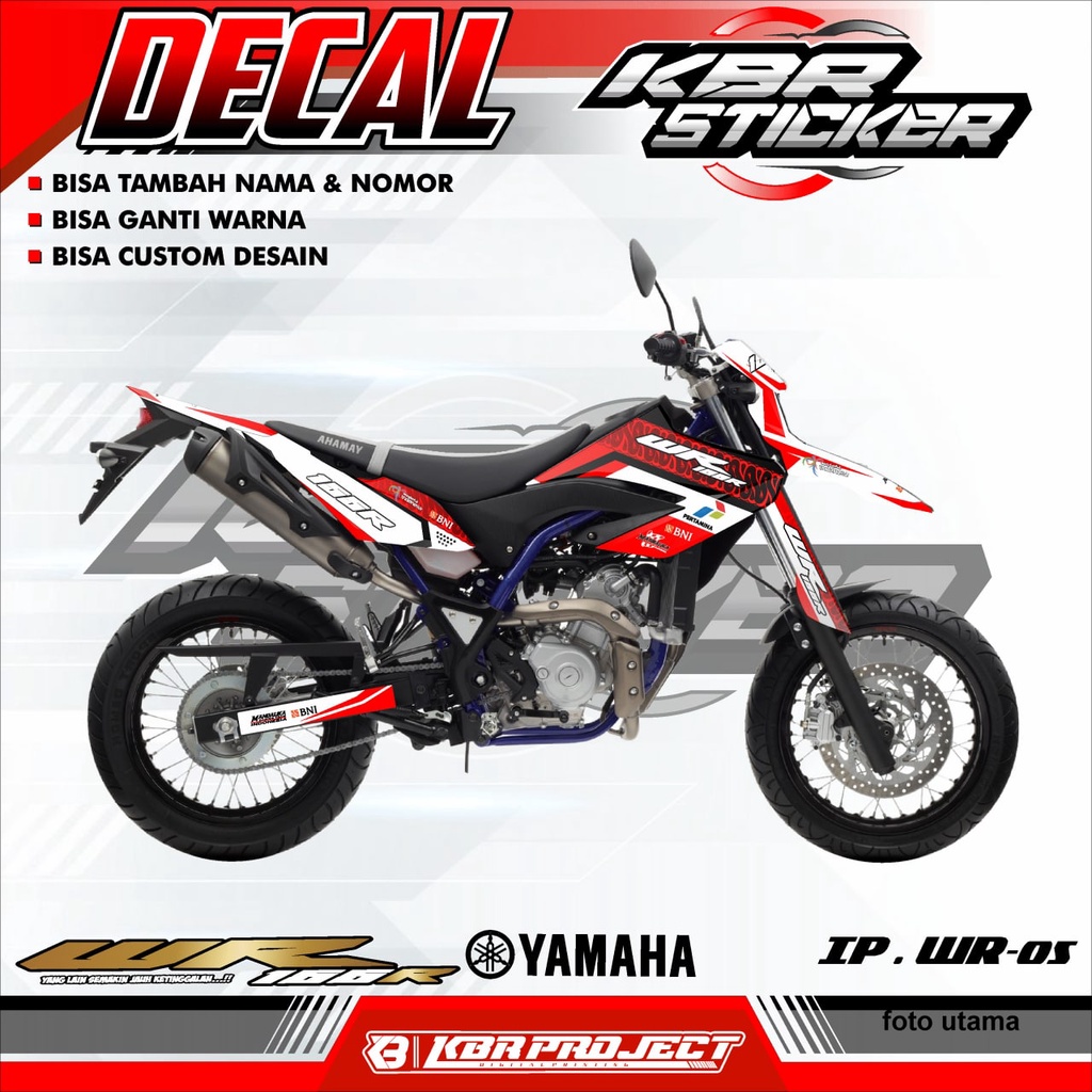 WR 155 R (COD) STICKER DECAL FULL BODY MOTOR WR 155 WR.05