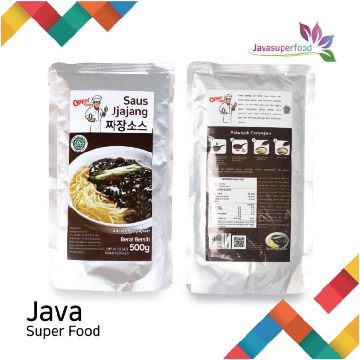 Saus Jjajang Halal Pasta Kedelai Hitam 500g Saus jjajangmyeon Oppa!Oppa