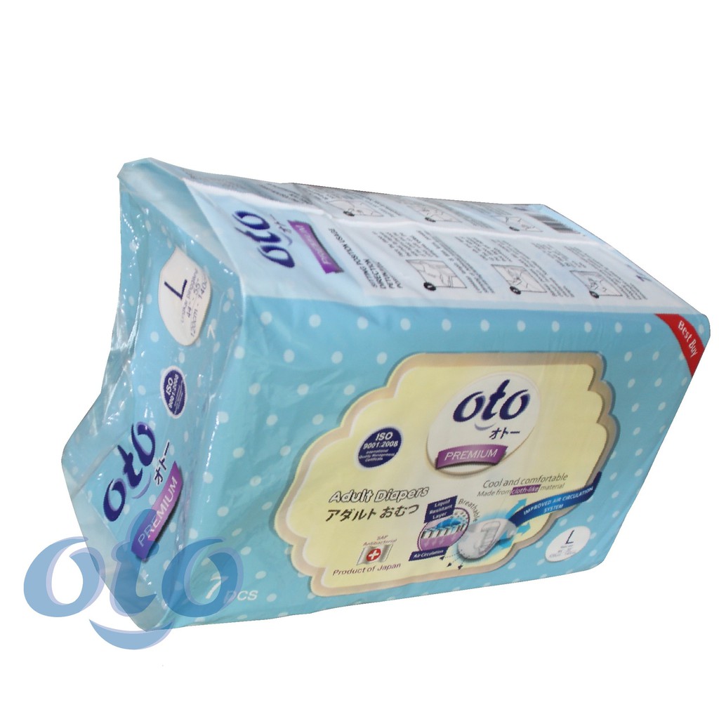 OTO Popok Dewasa PREMIUM ( Daya Serap Lebih Banyak ) Lem Perekat Adult Diapers L isi 7 pcs