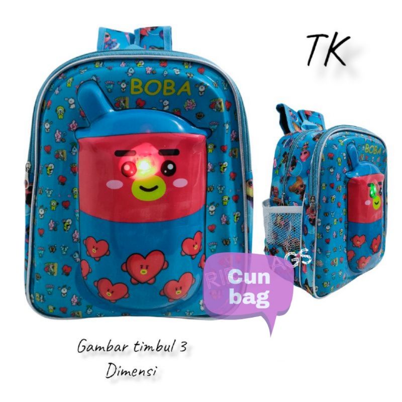 TAS ANAK TK/PAUD BOBA LUCU MODEL BARU