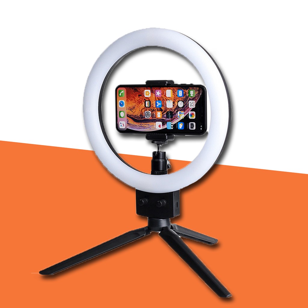 Ring Light Lampu Studio Foto Video Tripod LED Lighting Vlog Youtuber  // Ring Light PF 10