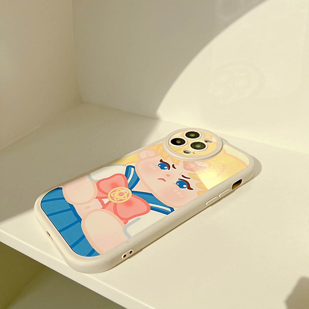 Soft Case TPU Transparan Shockproof Motif Sailor Moon Untuk iPhone 13 13pro 13prm 11 7Plus 8Plus Xr XS 13 12pro Max