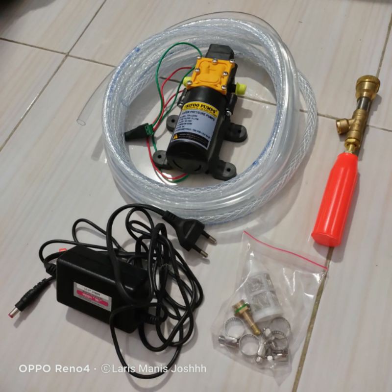 (Bebas Ongkir) Paket Set Lengkap KENCANG Alat Cuci Motor | Mobil | Mesin Pompa