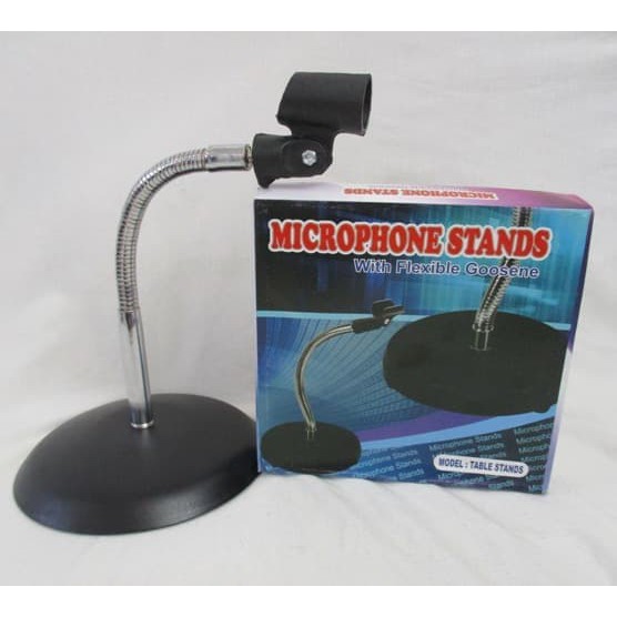 Stand Mic Meja / Podium Dudukan Mic Pendek