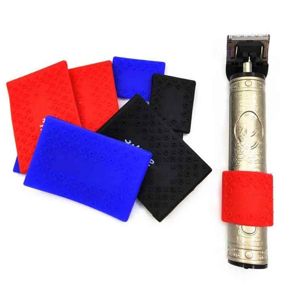 [Elegan] Penutup Grip Clipper Rambut Biru Hitam Anti Slip Persegi Panjang Trimmer Grip Aksesoris Potong Rambut Anti Slip Lengan Barber