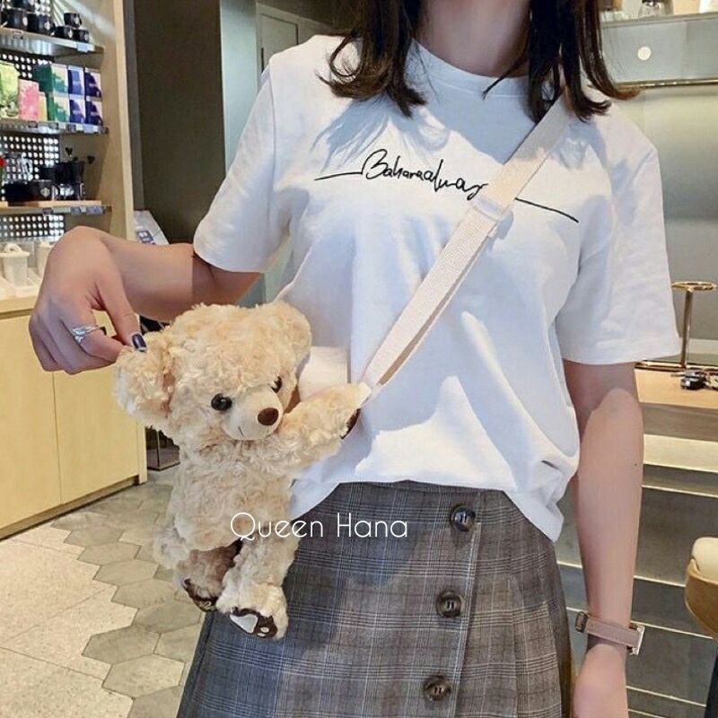 Tas Selempang Beruang Cewe Asli Import / Tas Selempang Cute Bear 30cm