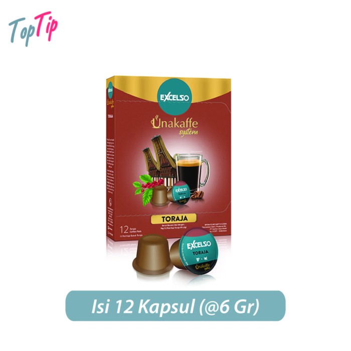 

Kopi kapsul Excelso Unakaffe Toraja Dus