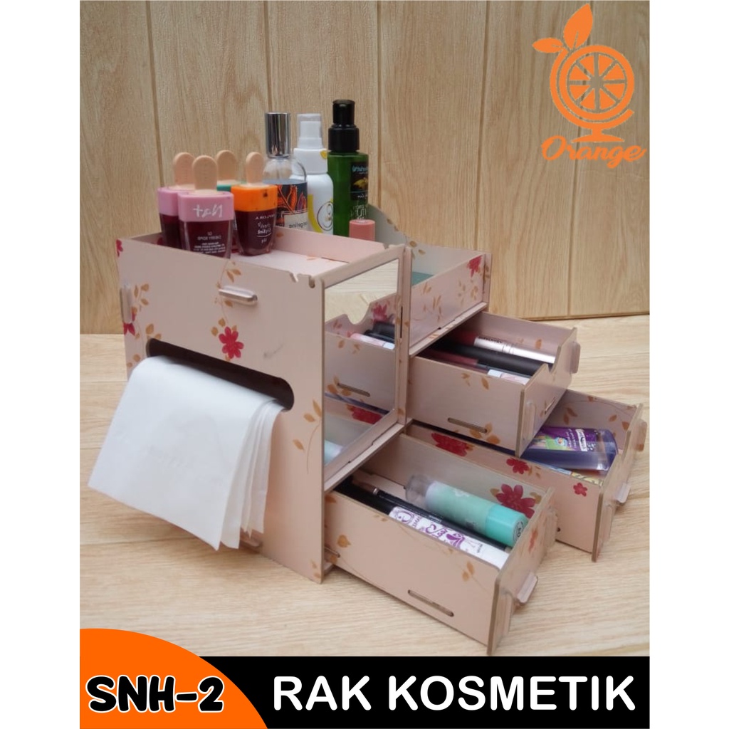 Rak Kosmetik Mini Cosmetic Storage Drawer Kotak Penyimpanan Makeup Organizer Cosmetic Storage Mini -Wonderdekorasi