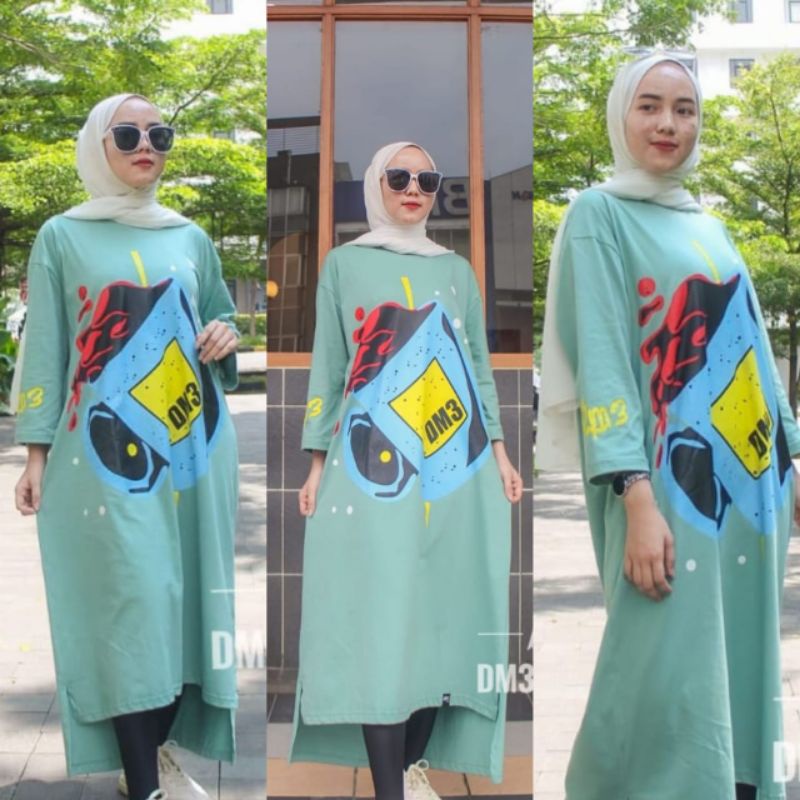 VRN ID- 100% ORIGINAL /LONG TUNIK DM3 /TUNIK DM3 ORIGINAL/KAOS DM3/TUNIK/PAKAIN WANITA/FASHION WANIT