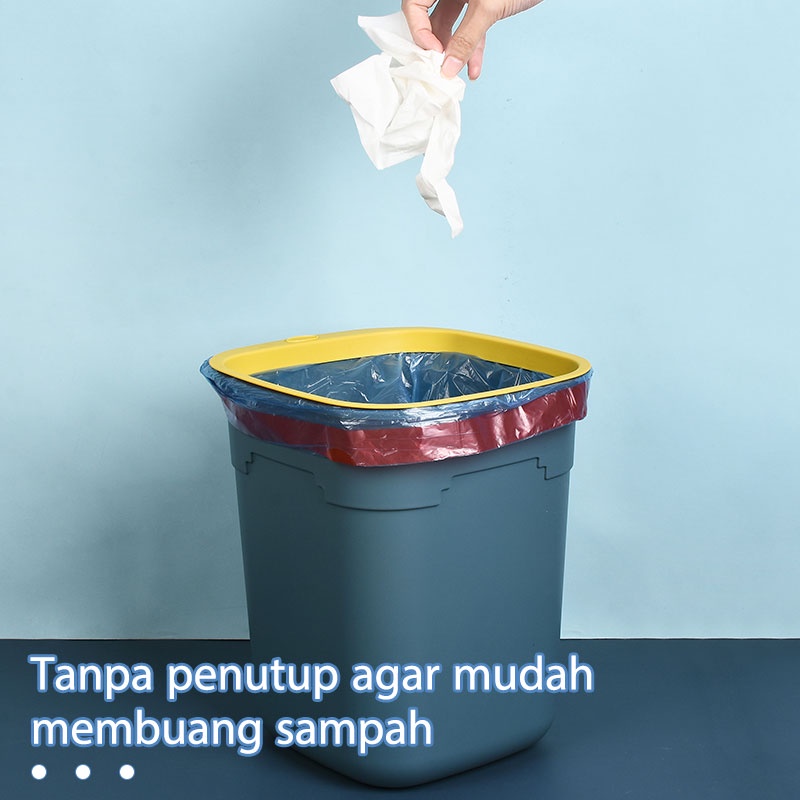 Letyeah &amp; Kaizenliving Tempat sampah kamar minimalis/ tong sampah tutup berbentuk cincin