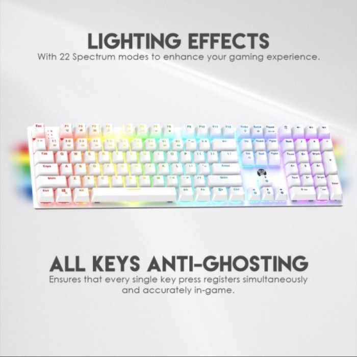 Fantech Maxfit108 MK855 RGB Mechanical Gaming Keyboard Hot-swappable