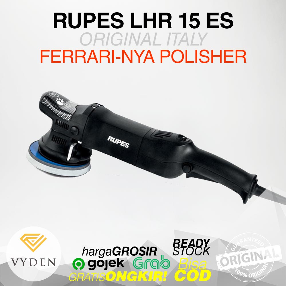 RUPES BigFoot LHR 15 ES LHR15ES 15mm Mesin Poles Mobil Dual Action Long Stroke MURAH